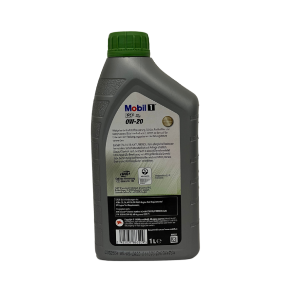Mobil 1 ESP X2 0W‑20 1 L – Bild 2