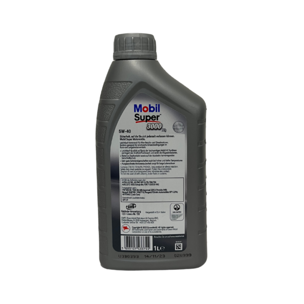 Mobil Super 3000 5W‑40 1 L – Bild 2