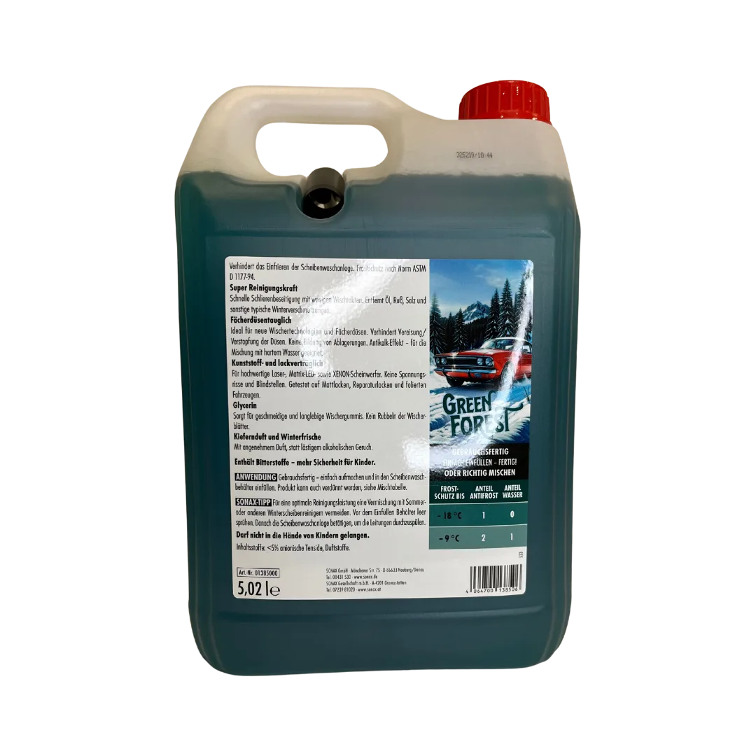 SONAX Antifrost + Klarsicht Gebrauchsfertig −18 °C Green Forest – 5 L – Bild 2