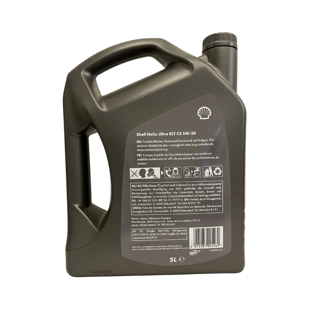 Shell Helix Ultra ECT C3 5W-30 – 5 L – Bild 2